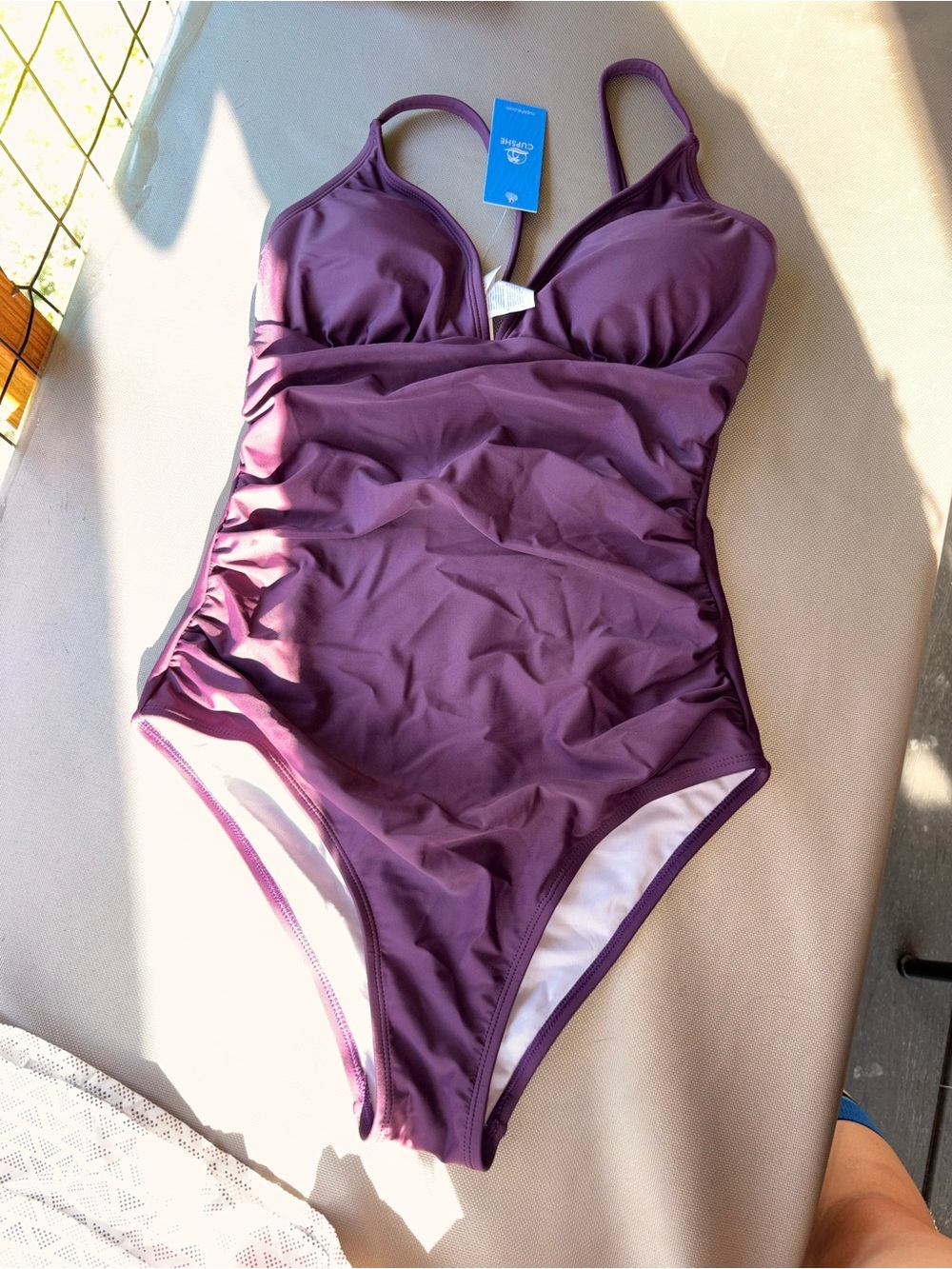 One-Piece Swimsuit — Purple